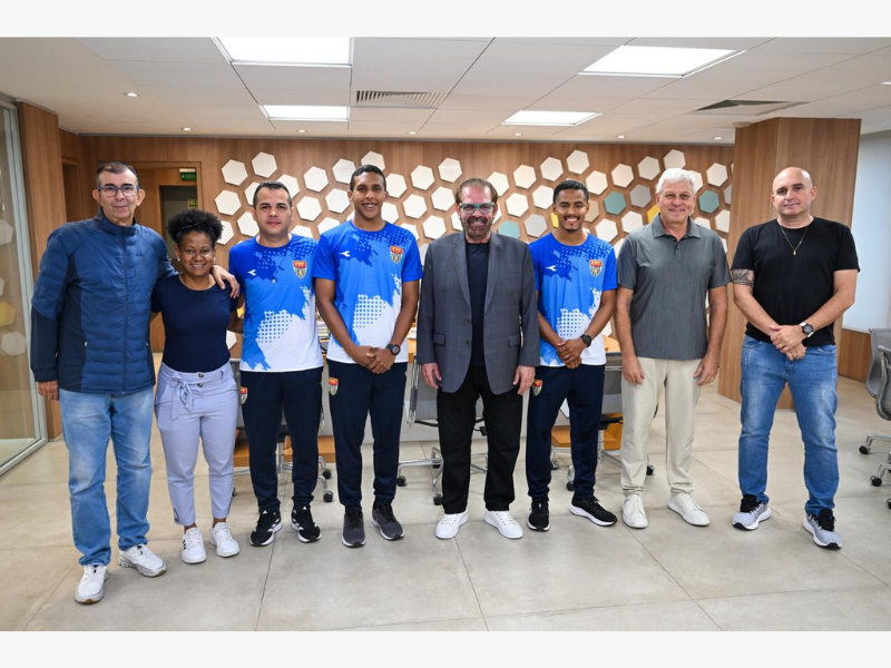 Árbitros piauienses são recebidos pelo presidente da FPF